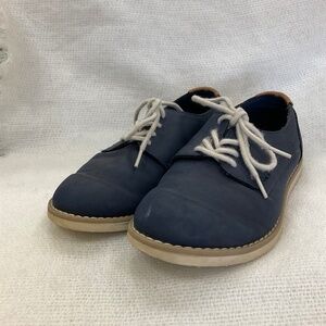 Zara Kid Boys Oxford Lace Up Shoes Blue Sz 4/5 EUR Sz 37 READ